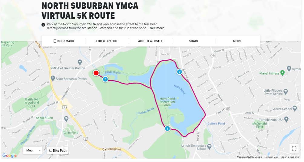 North Suburban 5K Route
