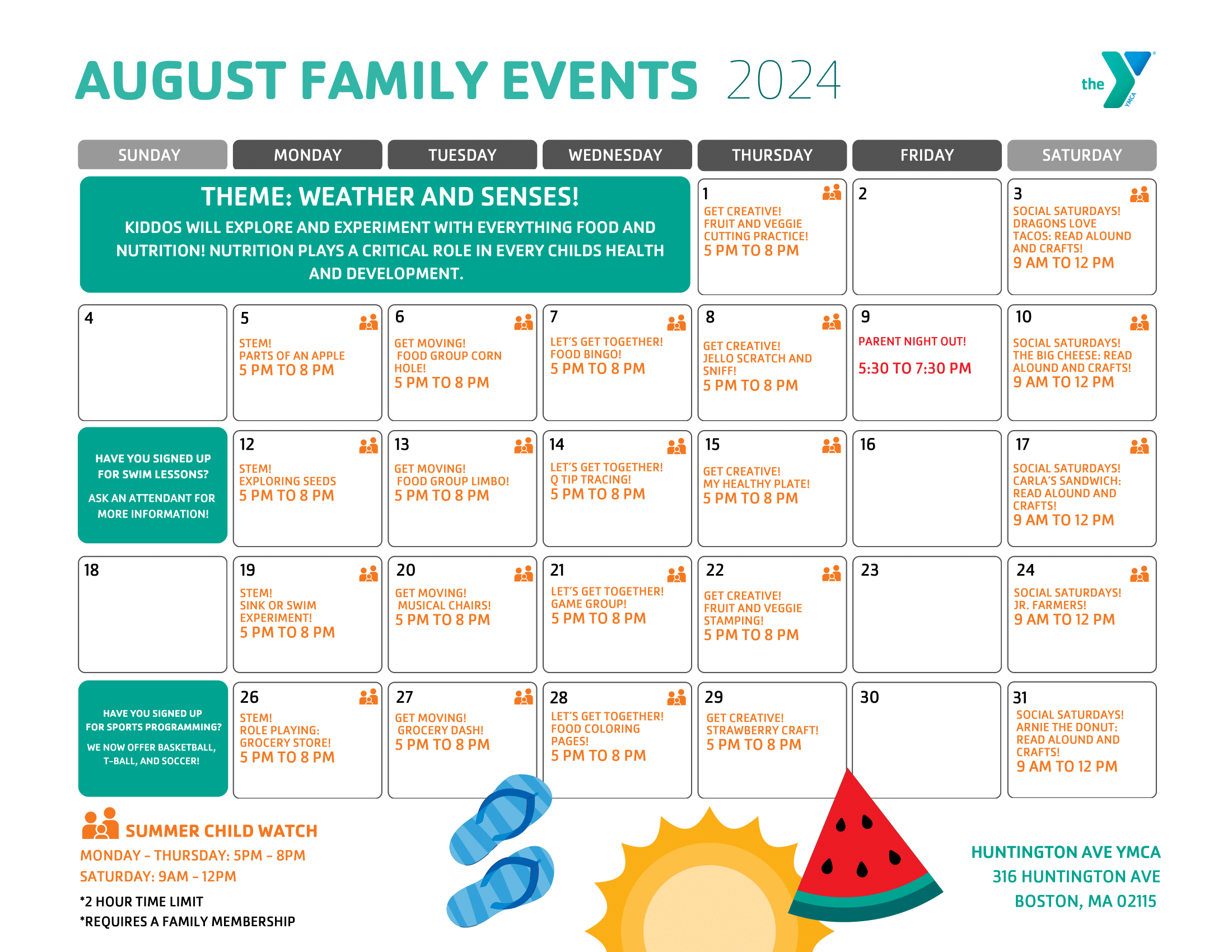 Family Events YMCA of Greater Boston