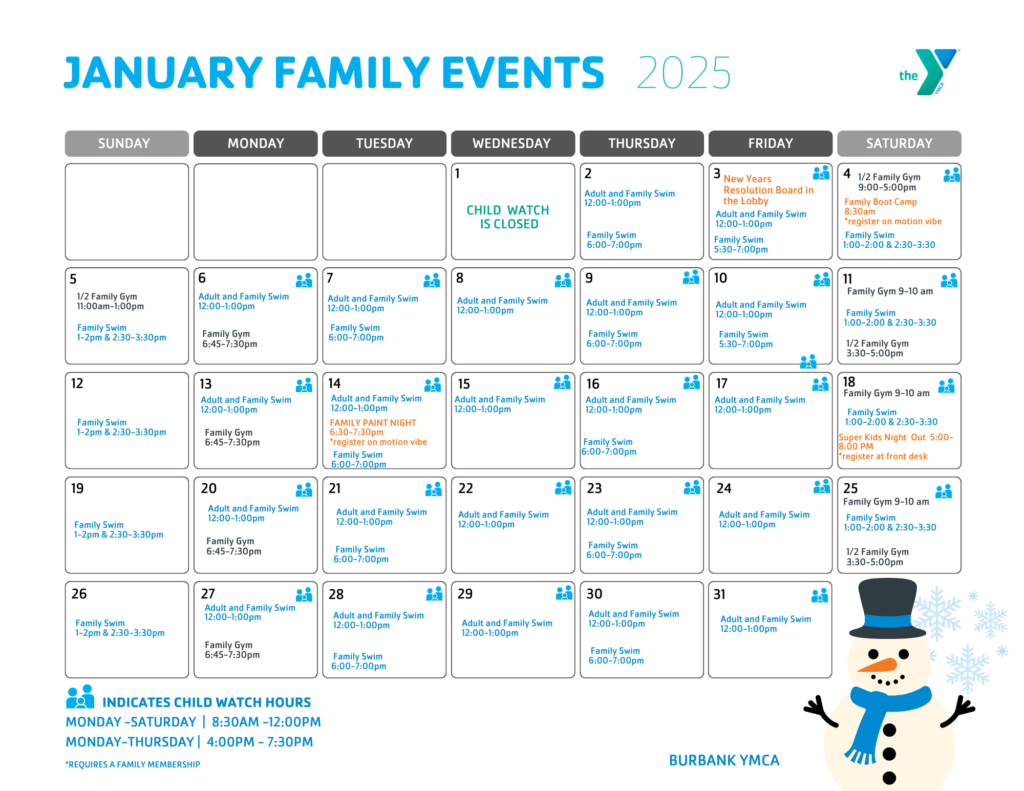 Burbank Family Calendar 