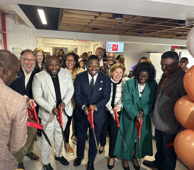 Roxbury YMCA ribbon cutting ceremony