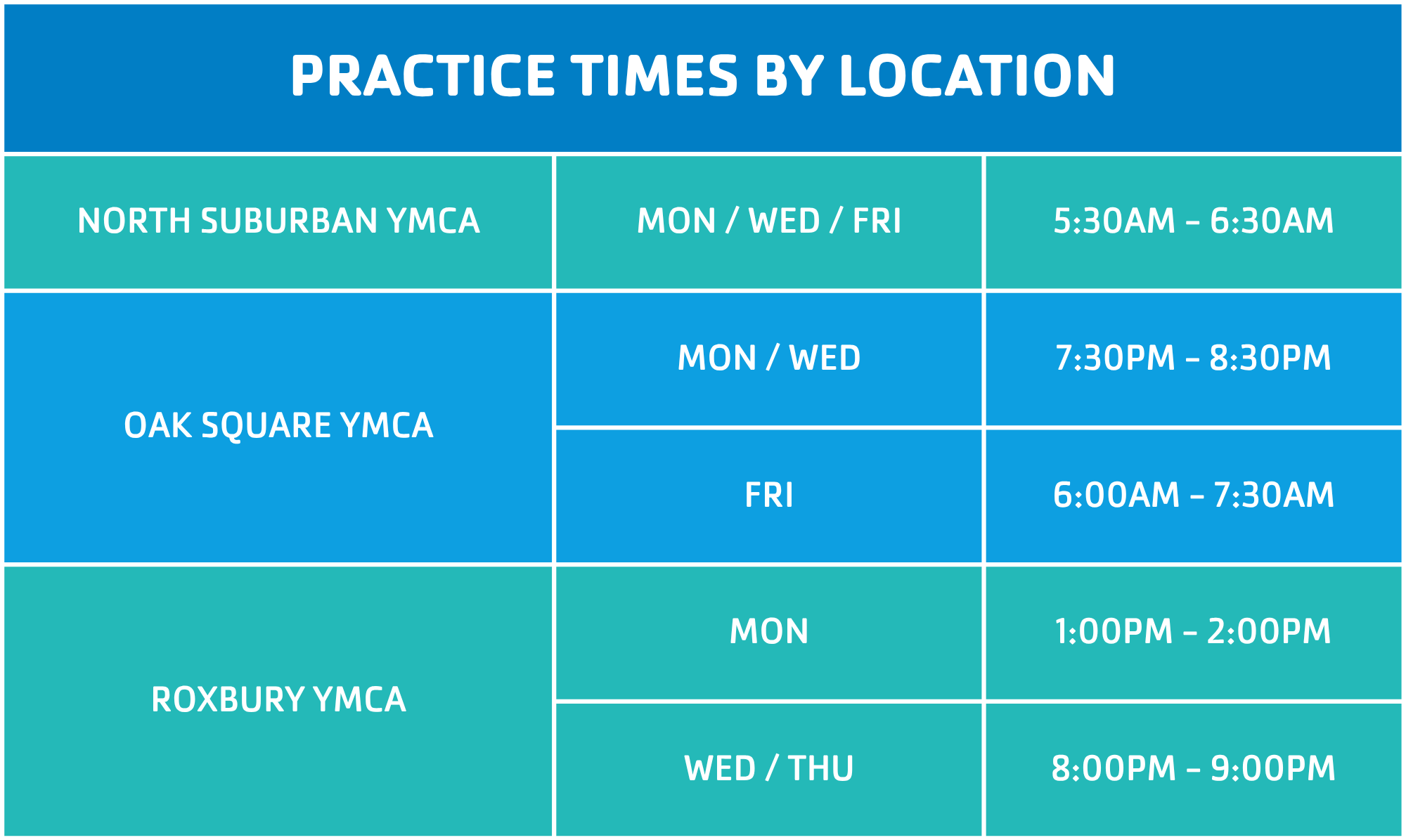 Masters swim schedule updated may 2025