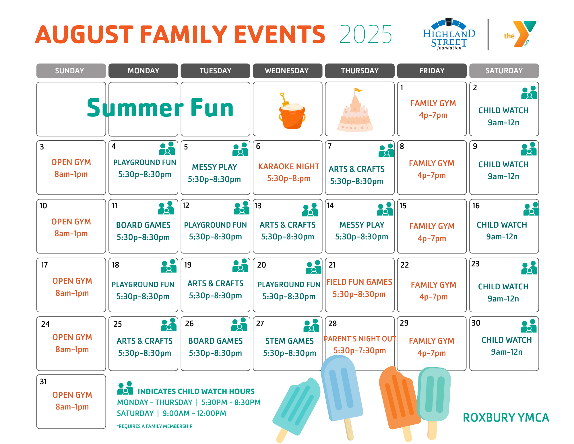 Roxbury Family calendar