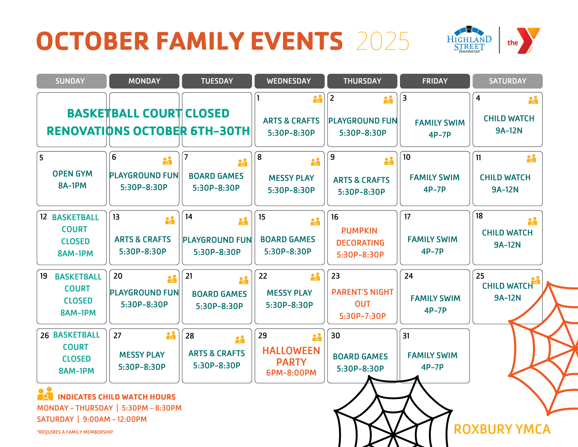 roxbury family calendar