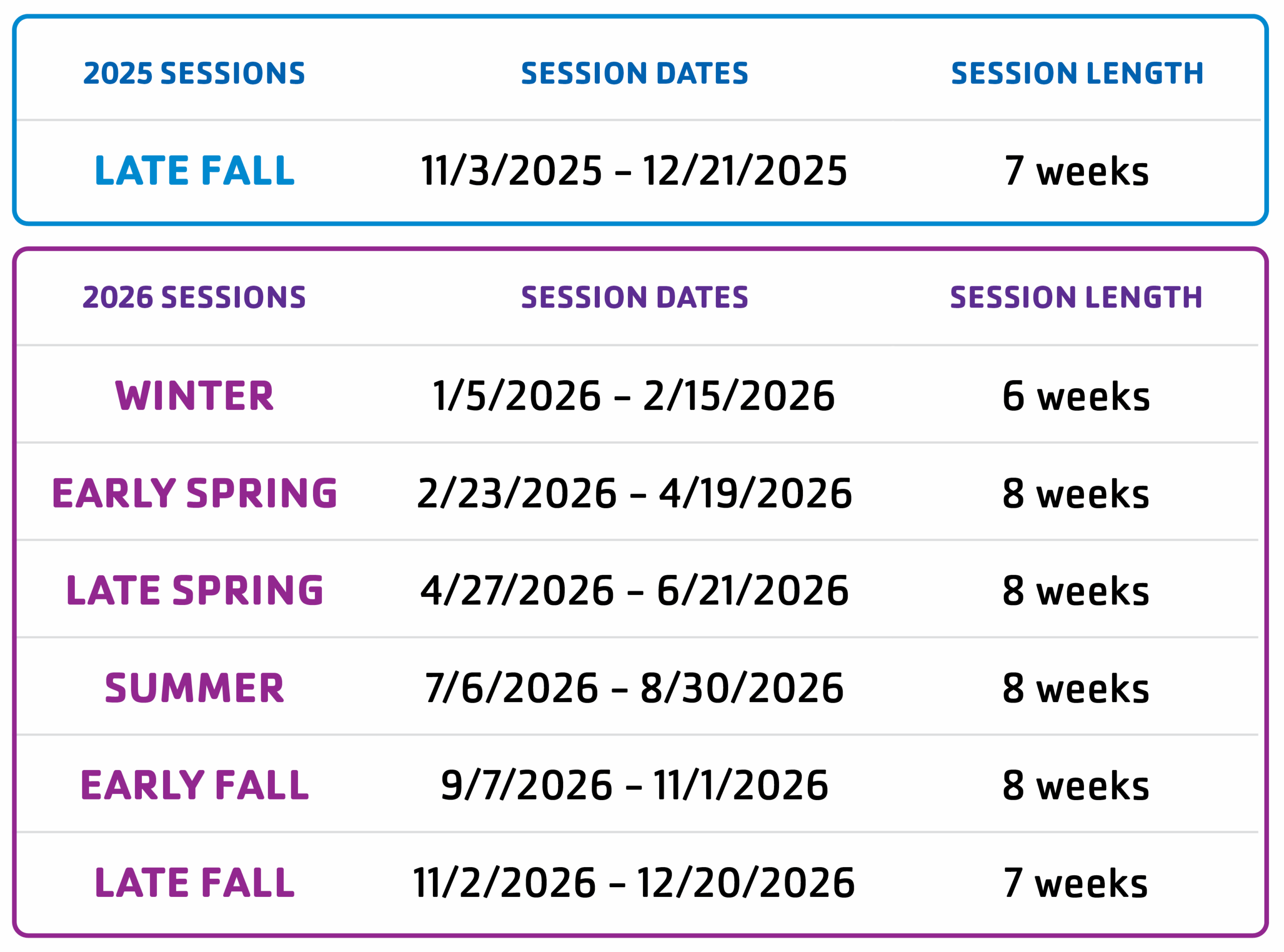 private swim session dates