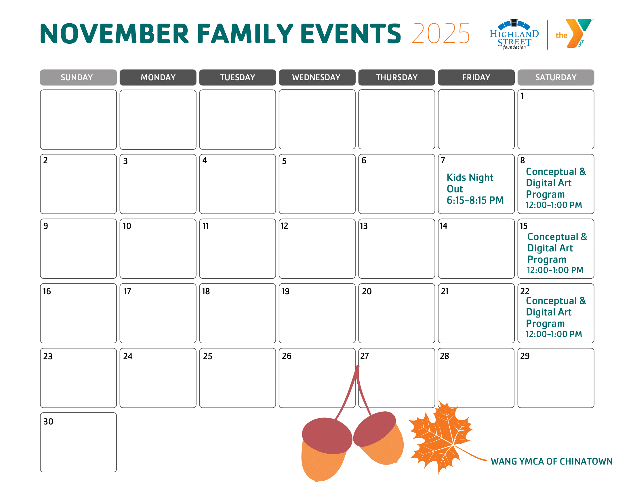 wang family calendar