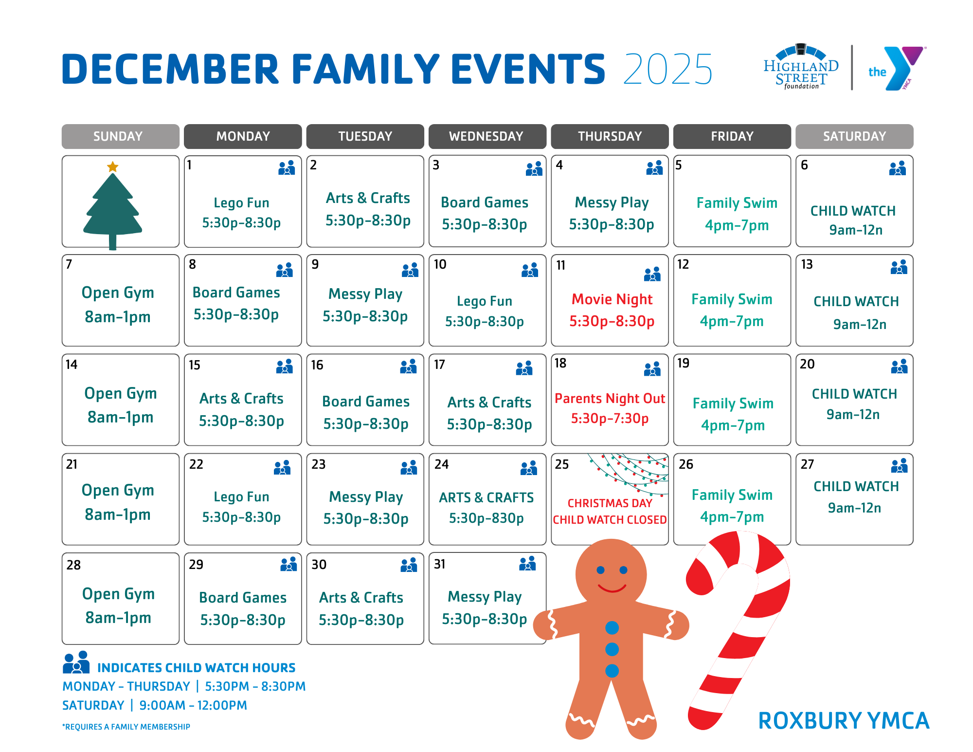 roxbury family calendar