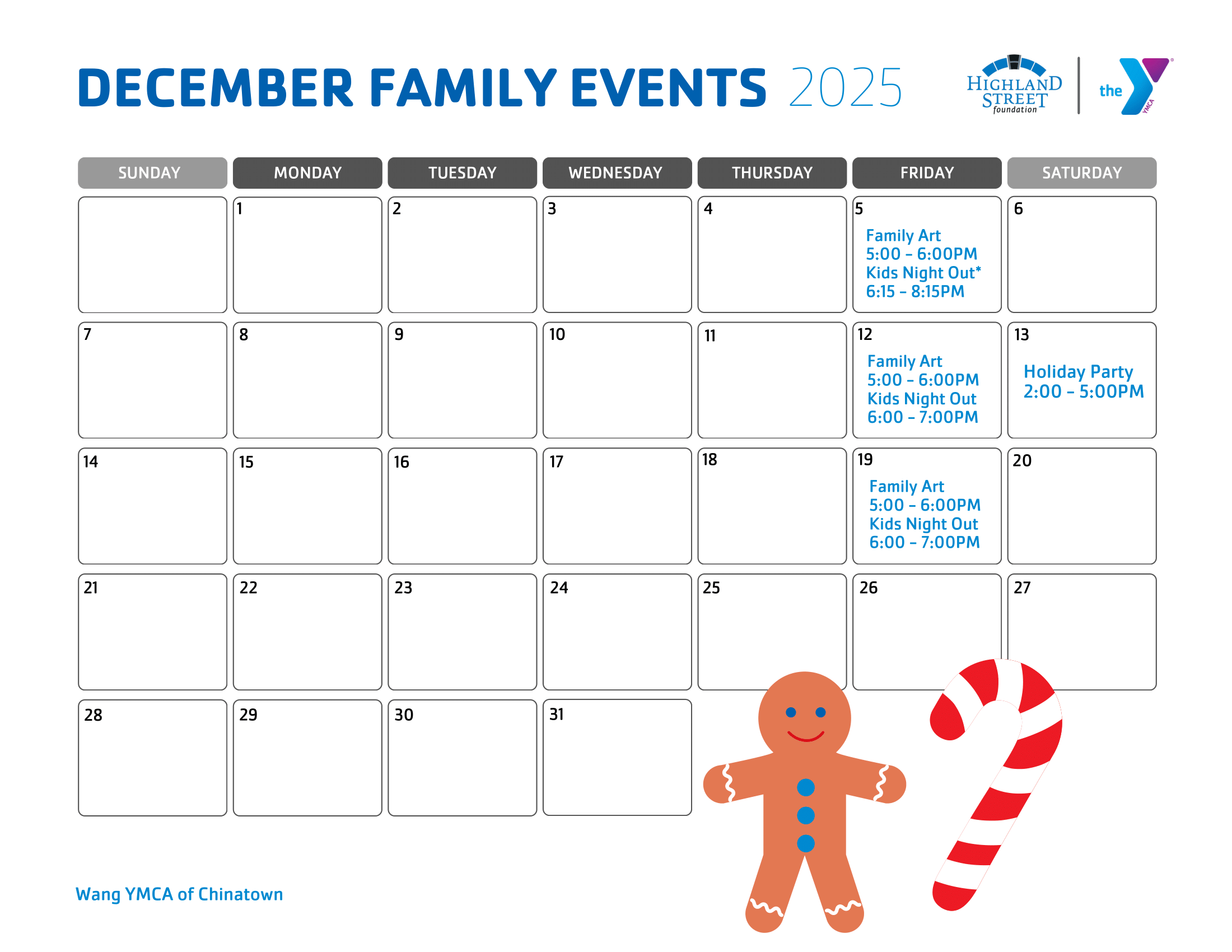 wang family calendar