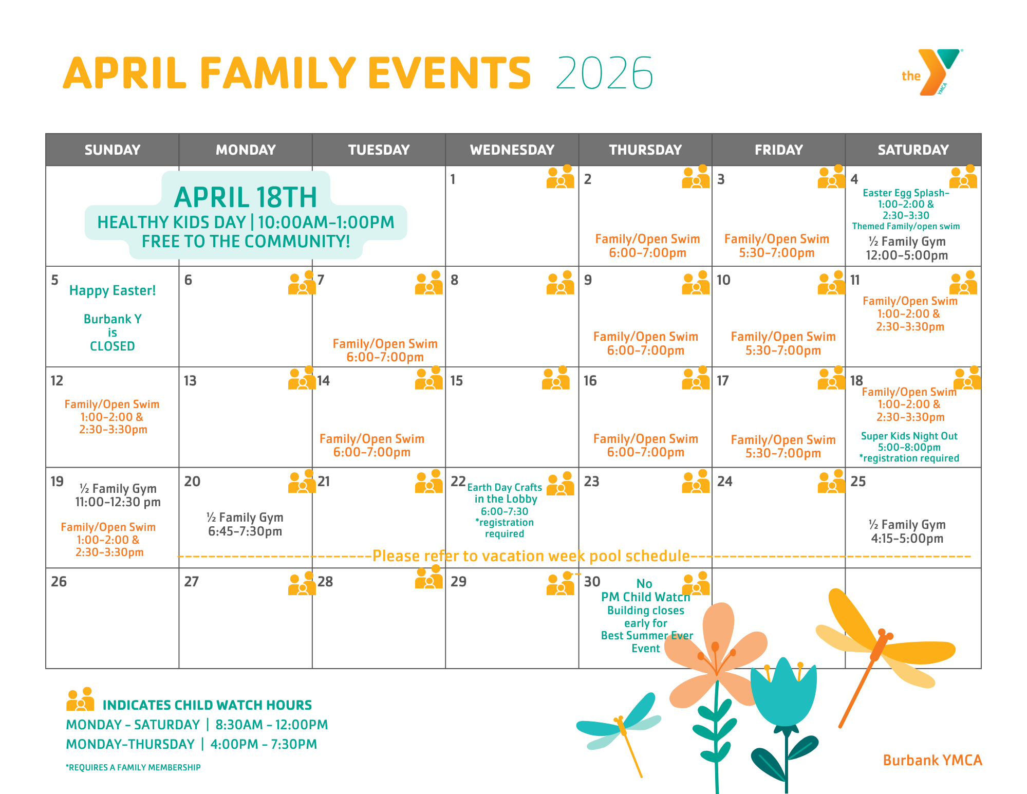 Burbank Family Calendar