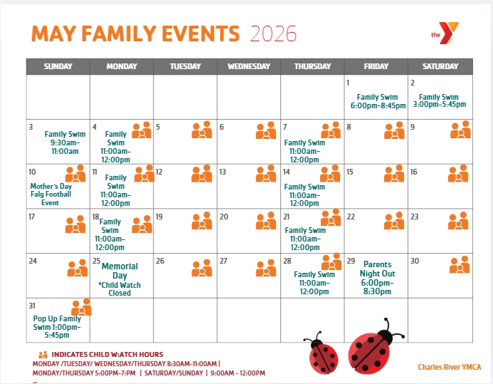 charles river family calendar