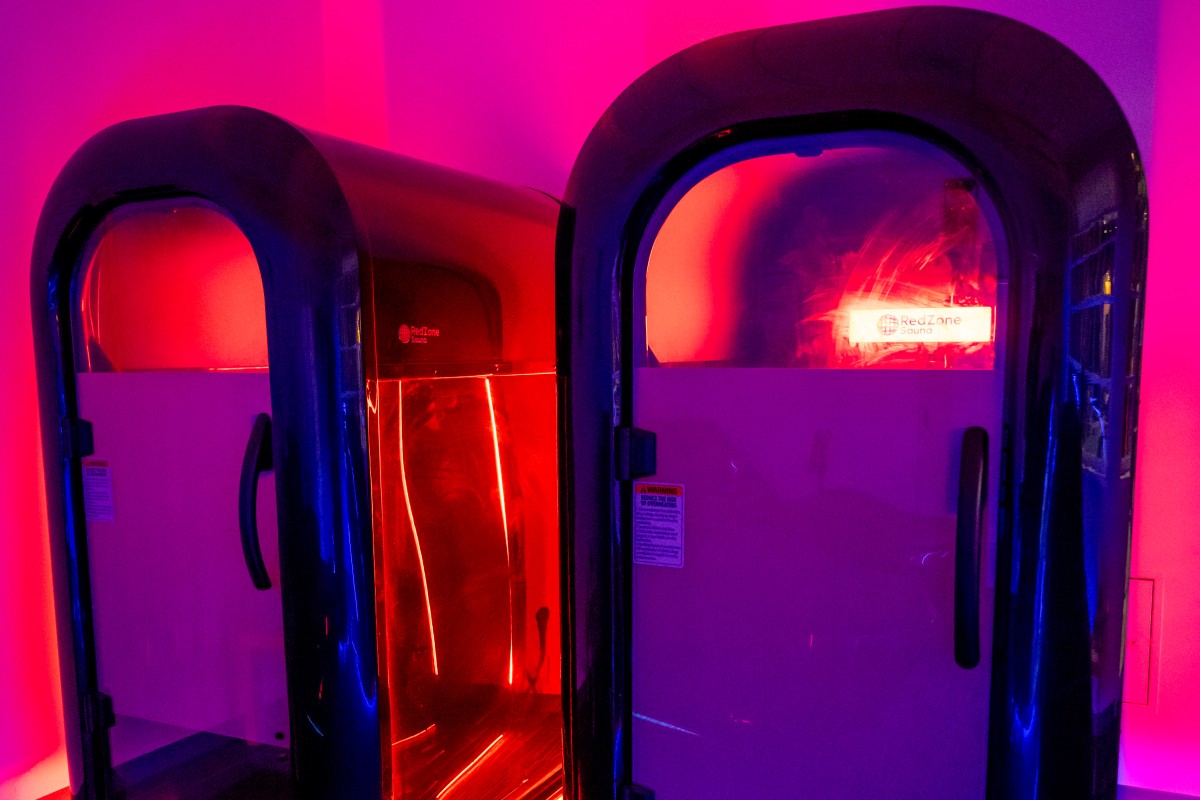 sauna at the recharge lounge in huntington ave ymca