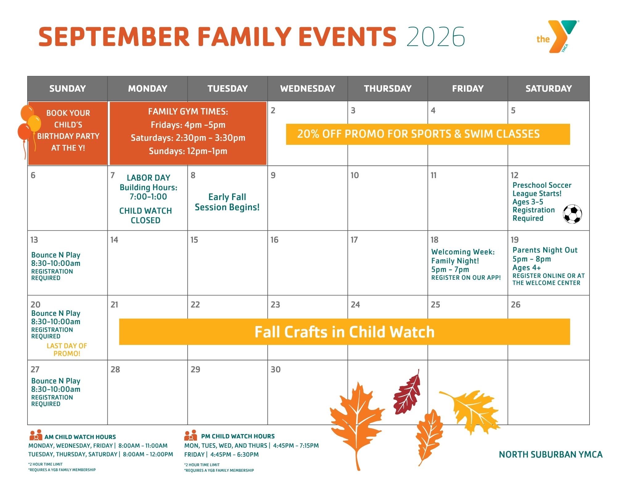 North Suburban Family Calendar
